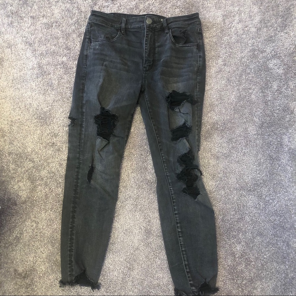 AE high waisted stretch denim jeans